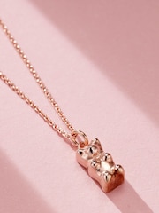 Personalised Gummy Bear Charm Necklace by Posh Totty Designs - Image 1 of 3