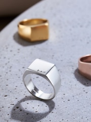Personalised Unisex Signet Ring by Posh Totty Designs - Image 2 of 3