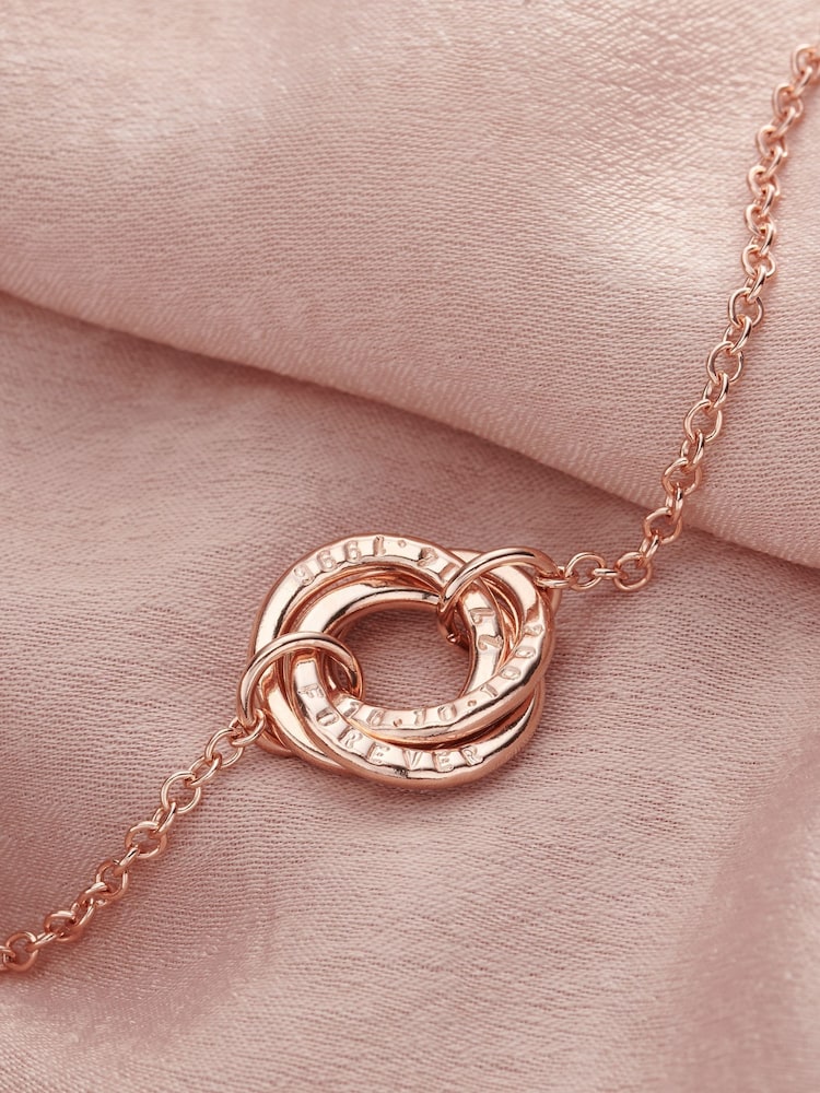 Personalised Micro Russian Ring Bracelet by Posh Totty Designs - Image 2 of 3