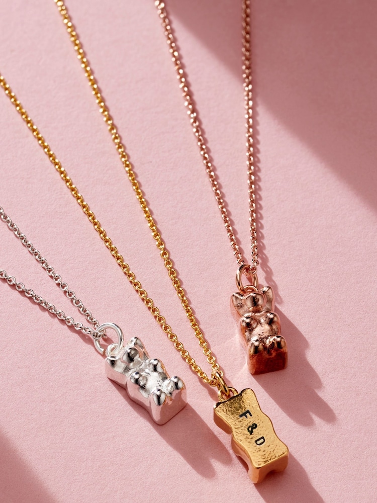 Personalised Gummy Bear Charm Necklace by Posh Totty Designs - Image 2 of 3