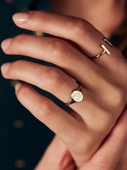 Personalised Monogrammed Signet Ring by Posh Totty Designs - Image 2 of 5