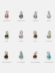 Personalised Birthstone & Initial Letter Charm Necklace by Posh Totty Designs - Image 3 of 4