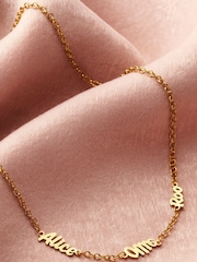 Personalised Family Names Station Necklace by Posh Totty Designs - Image 2 of 3