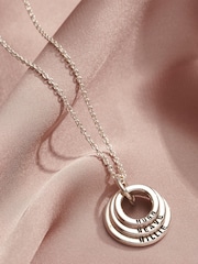 Personalised Mini Family Names Necklace by Posh Totty Designs - Image 1 of 3
