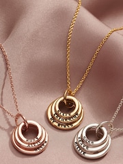 Personalised Mini Family Names Necklace by Posh Totty Designs - Image 2 of 3
