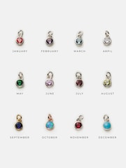 Personalised Birthstone & Initial Letter Charm Necklace by Posh Totty Designs - Image 2 of 3