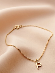 Personalised Initial Letter Charm Bracelet by Posh Totty Designs - Image 1 of 3