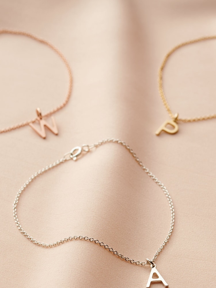Personalised Initial Letter Charm Bracelet by Posh Totty Designs - Image 2 of 3