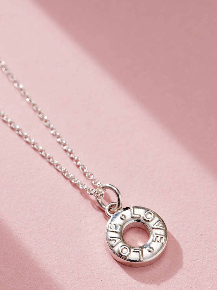 Personalised Mint Charm Necklace By Posh Totty Designs - Image 1 of 4
