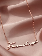 Personalised Script Name Necklace by Posh Totty Designs - Image 1 of 3
