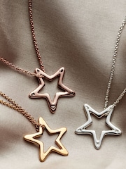 Personalised Open Star Necklace by Posh Totty Designs - Image 3 of 4
