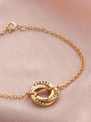 Personalised Micro Russian Ring Bracelet by Posh Totty Designs - Image 1 of 4