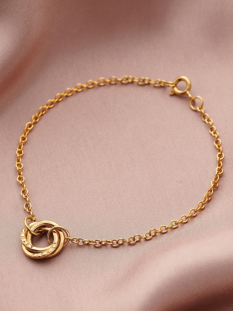 Personalised Micro Russian Ring Bracelet by Posh Totty Designs - Image 2 of 4