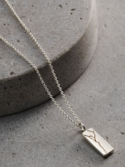 Personalised Mens Kintsugi Tag Necklace by Posh Totty Designs - Image 1 of 4