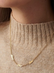 Personalised Family Names Station Necklace by Posh Totty Designs - Image 2 of 3