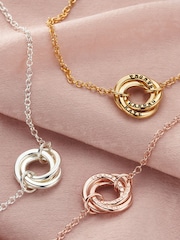Personalised Micro Russian Ring Bracelet by Posh Totty Designs - Image 3 of 4