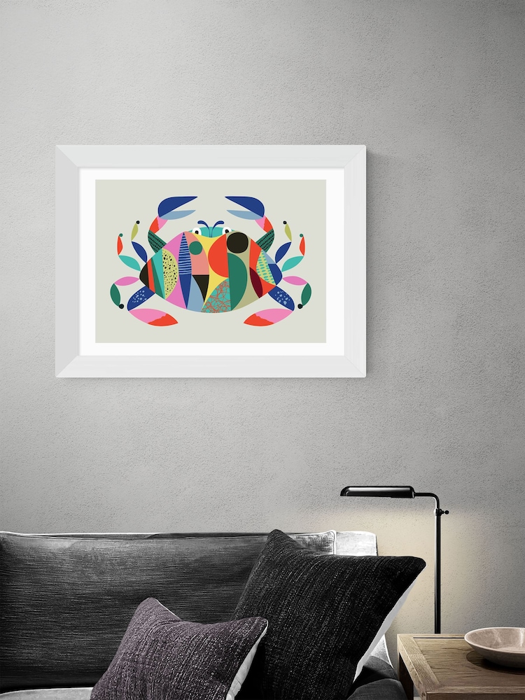 East End Prints White Crab Framed Art Print - Image 2 of 3