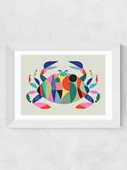 East End Prints White Crab Framed Art Print - Image 3 of 3