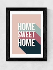 East End Prints Black Home Sweet Framed Art Print - Image 1 of 3