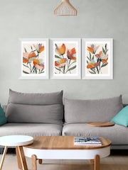 East End Prints White Summer Bouquet Wall Set Framed Art Print - Image 1 of 2