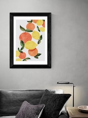 East End Prints Black Oranges And Lemons Framed Art Print - Image 2 of 3