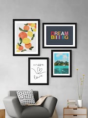 East End Prints Black Oranges And Lemons Framed Art Print - Image 3 of 3