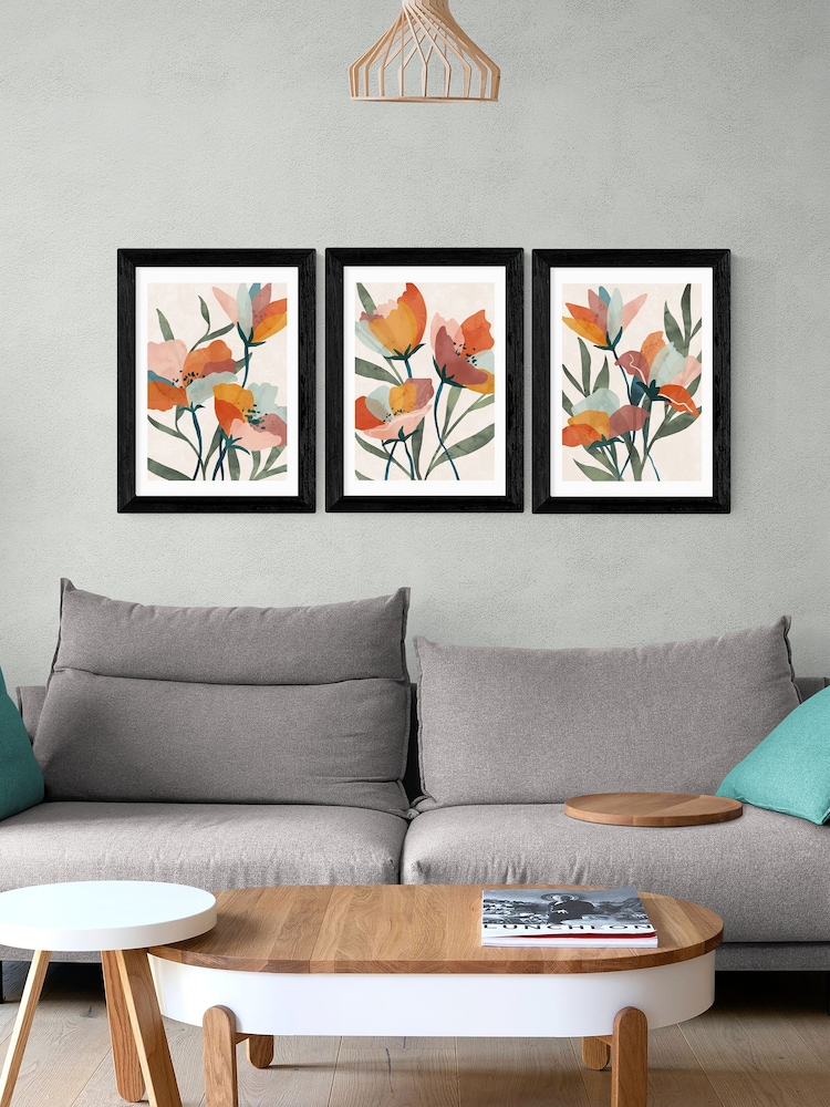 East End Prints Black Summer Bouquet Wall Set Framed Art Print - Image 2 of 2