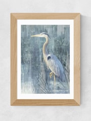 East End Prints Oak Glacier Heron VI Framed Art Print - Image 1 of 3