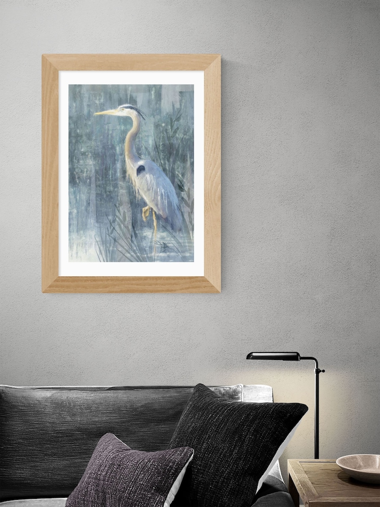 East End Prints Oak Glacier Heron VI Framed Art Print - Image 2 of 3