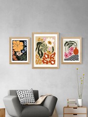 East End Prints Oak Mid-Century Garden Framed Art Print - Image 3 of 3