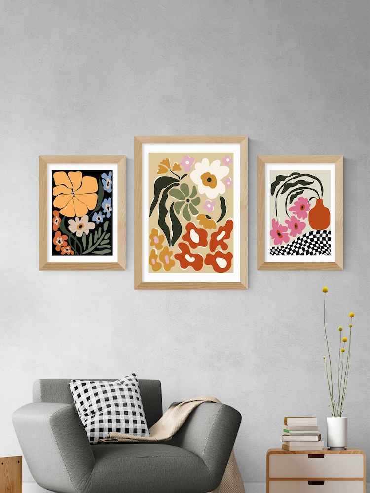 East End Prints Oak Mid-Century Garden Framed Art Print - Image 3 of 3