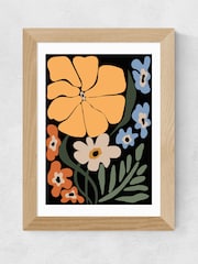 East End Prints Oak Blooming Big Floral Night Framed Art Print - Image 1 of 3