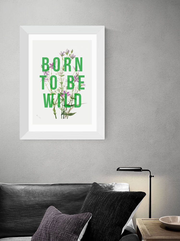East End Prints White Born To Be Wild Framed Art Print - Image 2 of 3