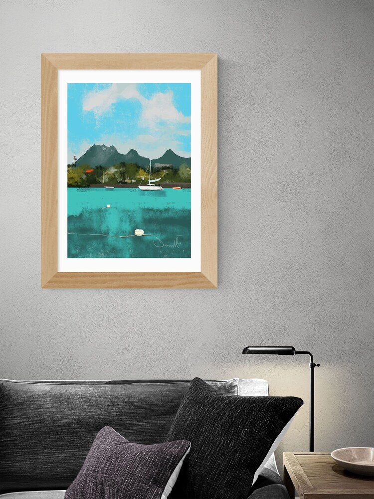 East End Prints Oak Tropical View Framed Art Print - Image 2 of 3 East End Prints Oak Tropical View Framed Art Print - Image 2 of 3
