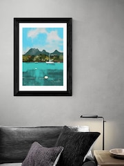 East End Prints Black Tropical View Black Framed Art Print - Image 2 of 3