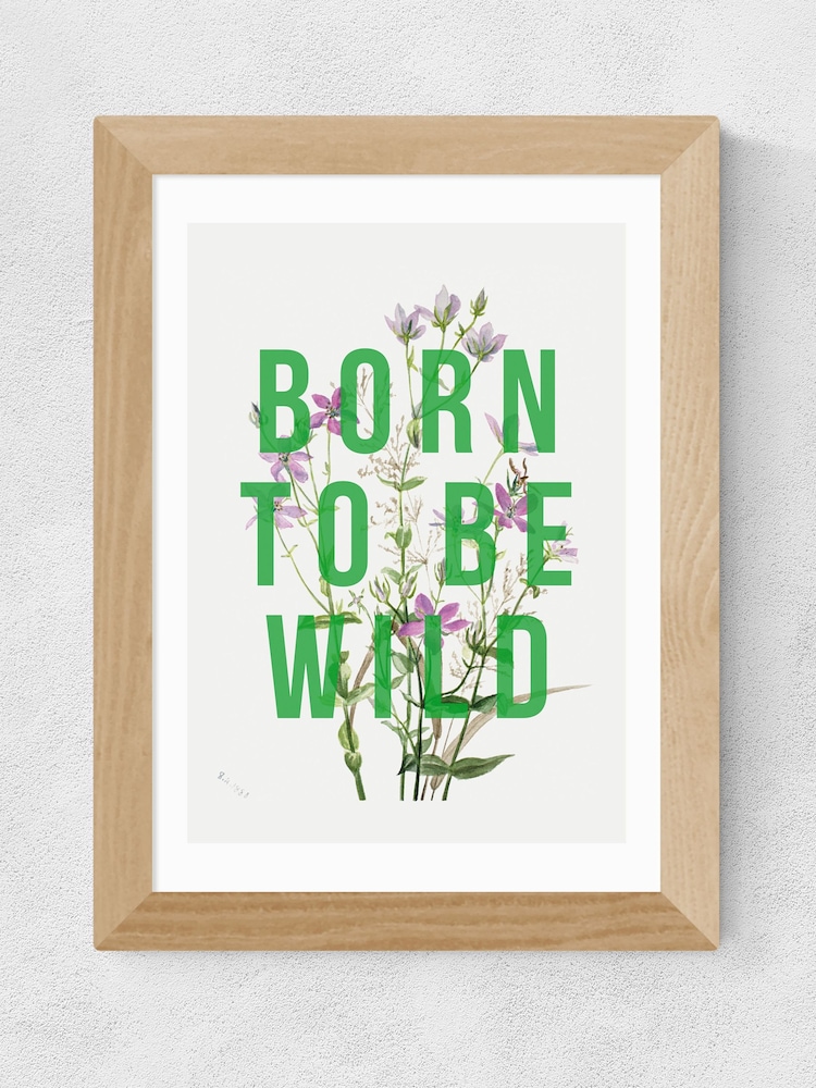 East End Prints Oak Born To Be Wild Framed Art Print - Image 1 of 3