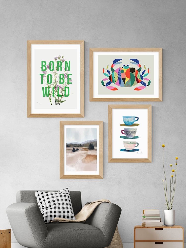 East End Prints Oak Born To Be Wild Framed Art Print - Image 3 of 3