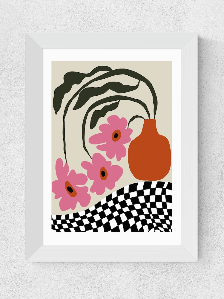 East End Prints White Vintage Blossom Framed Art Print - Image 1 of 3