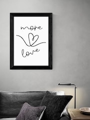 East End Prints Black More Love Framed Art Print - Image 2 of 3