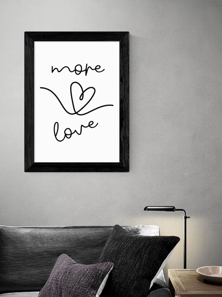 East End Prints Black More Love Framed Art Print - Image 2 of 3