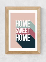 East End Prints Oak Home Sweet Home Framed Art Print - Image 1 of 3