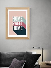 East End Prints Oak Home Sweet Home Framed Art Print - Image 2 of 3