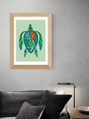 East End Prints Oak Sea Turtle Framed Art Print - Image 2 of 3