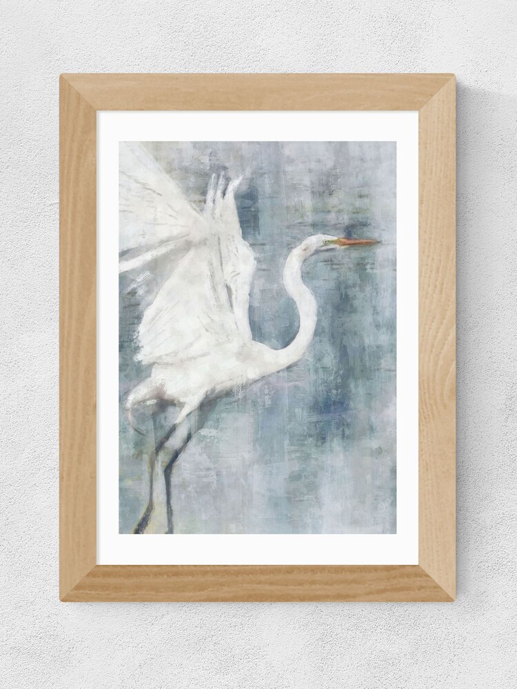 East End Prints Oak Glacier Heron I Framed Art Print - Image 1 of 3