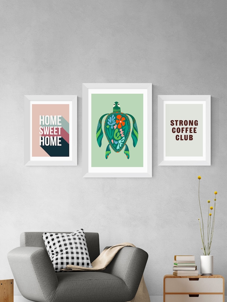 East End Prints White Strong Coffee Club Framed Art Print - Image 3 of 3