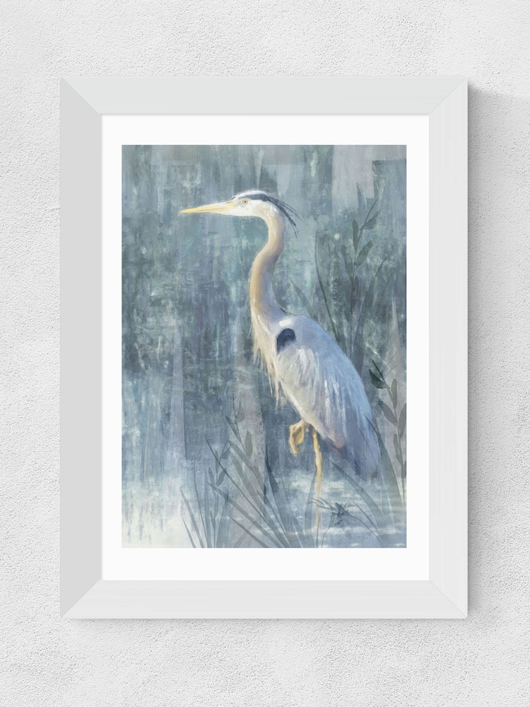 East End Prints White Glacier Heron VI Framed Art Print - Image 1 of 3
