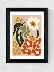 East End Prints Black Mid-Century Garden Framed Art Print - Image 1 of 3