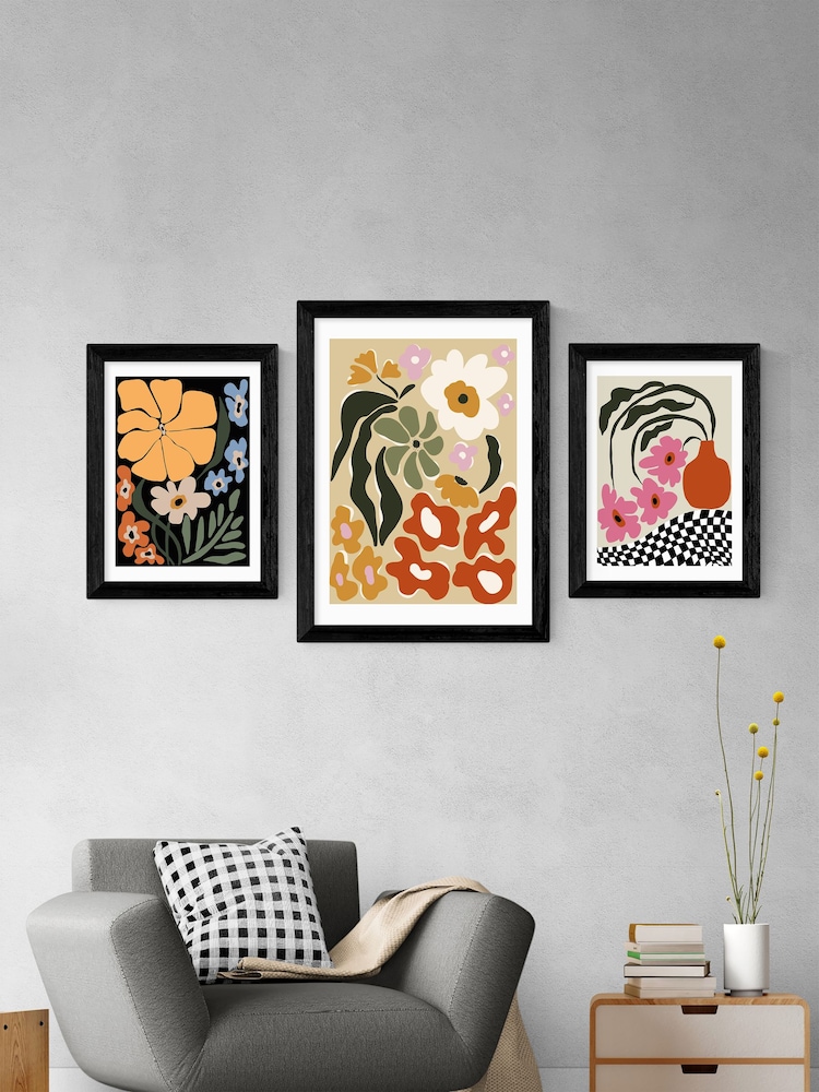 East End Prints Black Mid-Century Garden Framed Art Print - Image 3 of 3