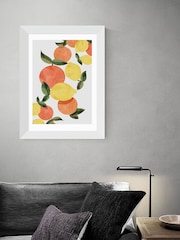 East End Prints White Oranges And Lemons Framed Art Print - Image 2 of 3