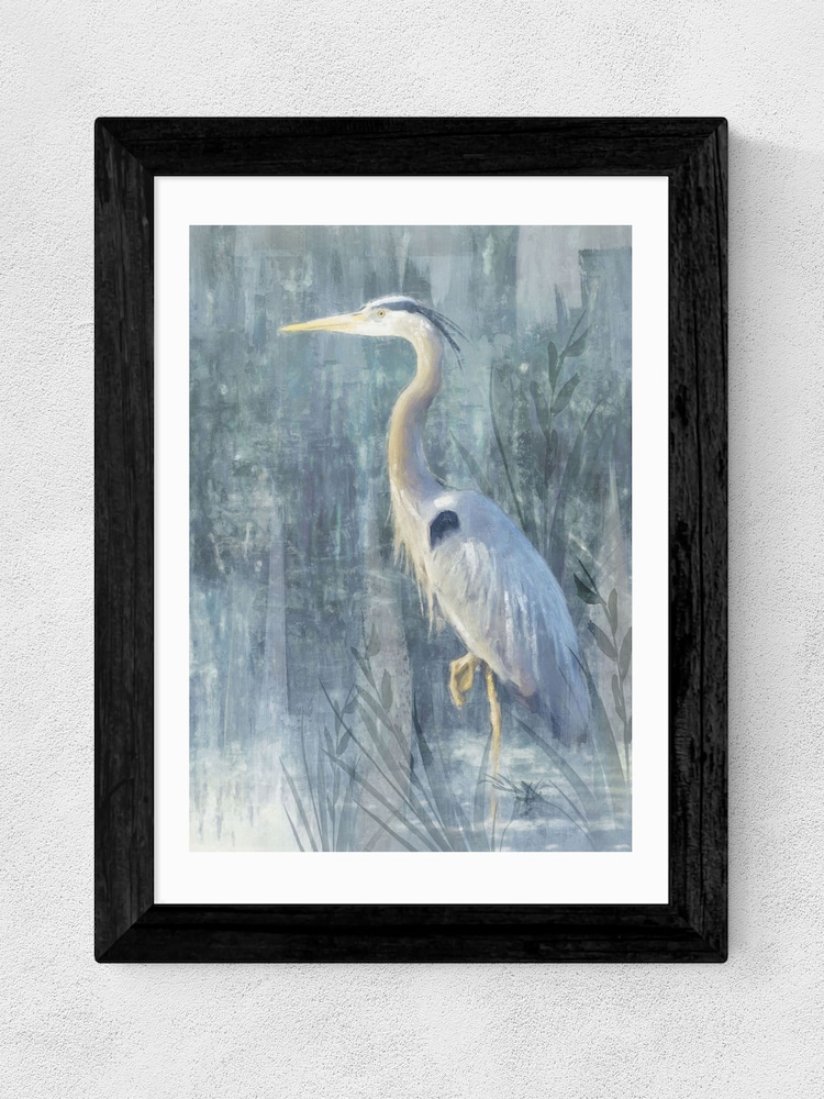East End Prints Black Glacier Heron VI Framed Art Print - Image 1 of 3